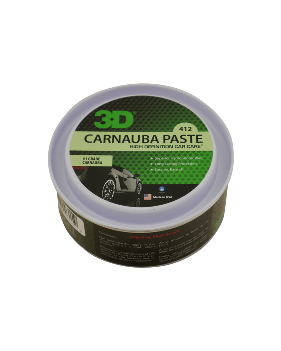 3D Carnauba Paste Wax 12oz