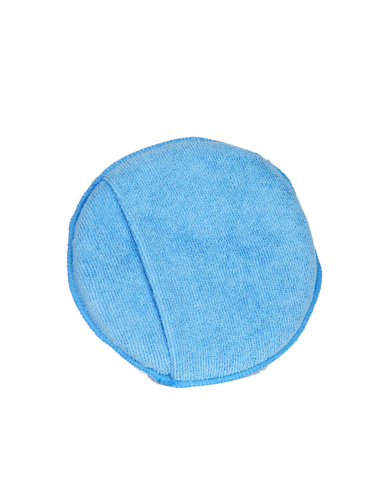 Round Microfiber Wax Applicator With Pouch