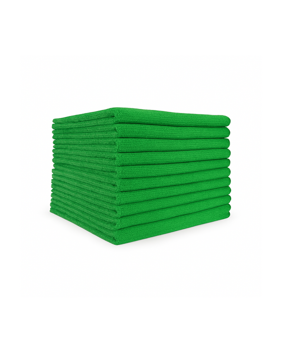 16 x 16 Green Microfiber Pack of 25