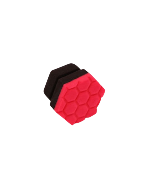 Hex Grip Tire Dressing Applicator — ergonomic foam applicator for even application of tire dressings and trim coatings. Comfortable and precise. Available at Detailing Depot Canada.
