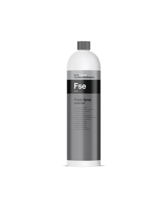 Koch Chemie FSE (Finish Spray Exterior) 1L — premium quick detailer with built-in limescale remover. Perfect for maintaining high-gloss finishes on paint, glass, and plastics. Available now at Detailing Depot Canada.