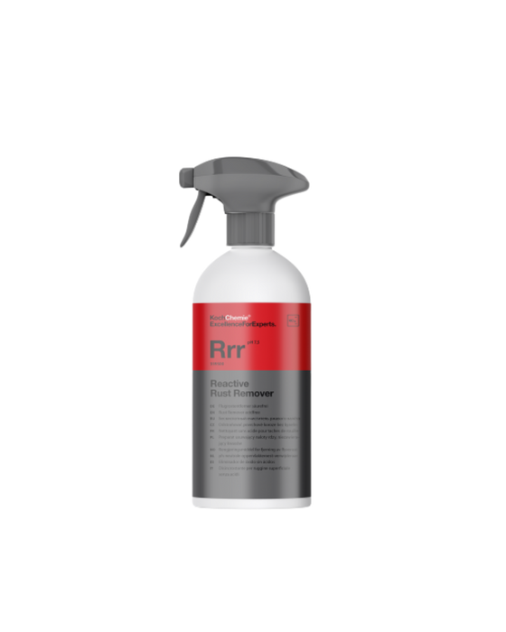 Koch Chemie Rrr Reactive Rust Remover 500ml — safe and powerful decontamination for iron particles. Available now at Detailing Depot Canada.