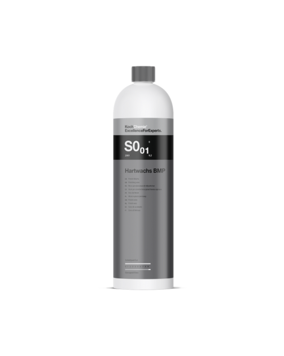 Koch Chemie S0.01 Hartwachs BMP — premium hard wax for long-lasting high-gloss protection and deep shine. Trusted by professionals. 1L bottle, available now at Detailing Depot.