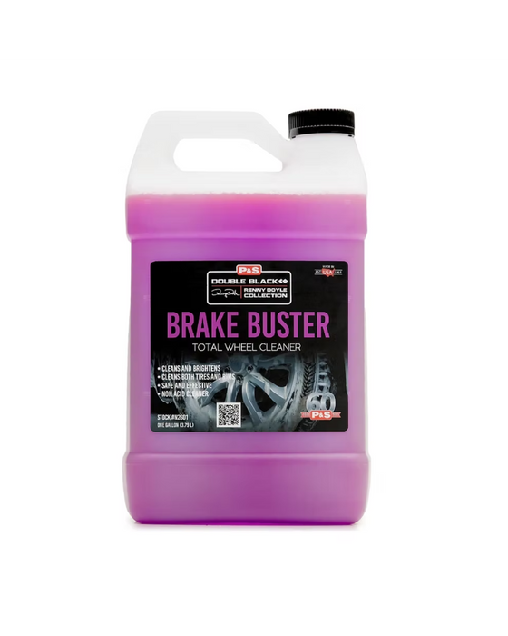 P&S Double Black Brake Buster — non-acidic wheel and tire cleaner that removes brake dust and road grime while protecting surfaces. Available now at Detailing Depot Canada.