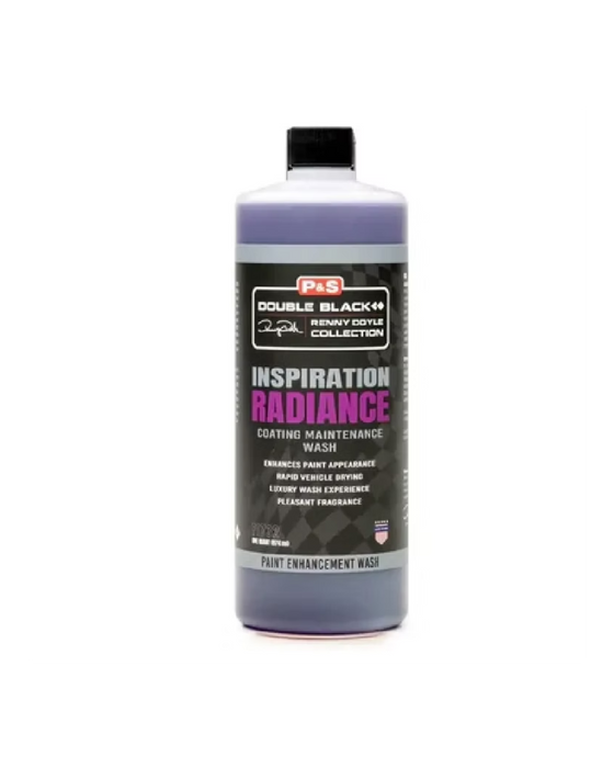 P&S Inspiration Radiance — luxury coating maintenance wash that enhances gloss, accelerates drying, and revitalizes ceramic protection. Available at Detailing Depot Canada.