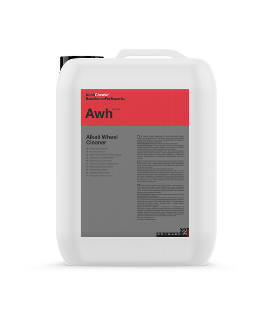 Koch Chemie AWH — high-performance alkaline wheel cleaner for tough brake dust and road grime. Ideal for steel and acid-resistant rims. Available at Detailing Depot Canada.
