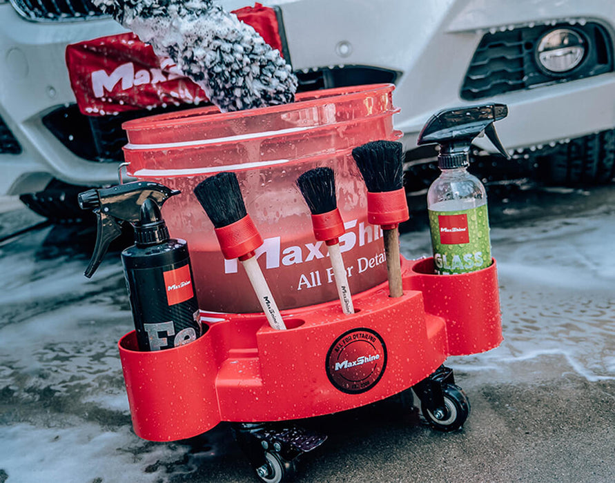 MAXSHINE ROLLING BUCKET DOLLY - RED