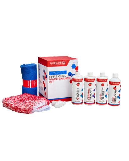 Gtechniq PPF & Vinyl Coating Kit — ceramic protection specifically designed for paint protection film and vinyl wraps. Enhances gloss and durability. Available at Detailing Depot Canada.