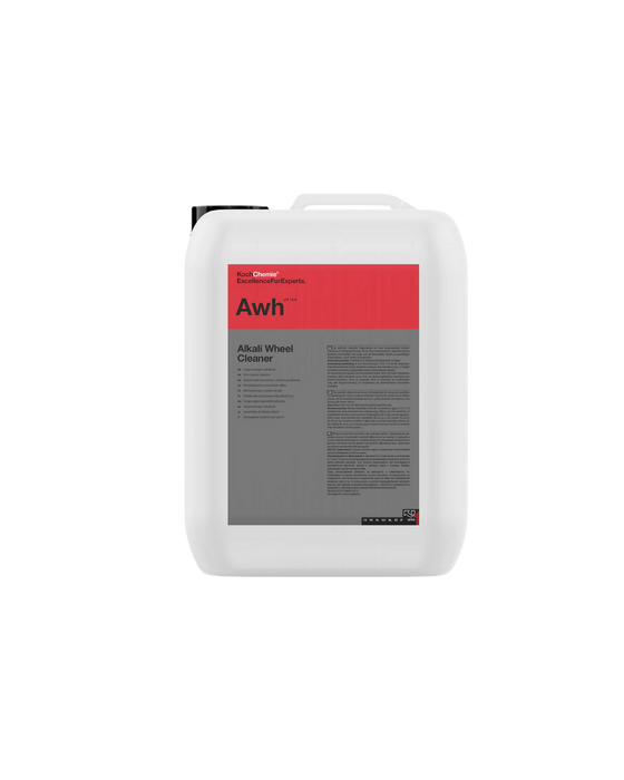 Koch Chemie AWH — high-performance alkaline wheel cleaner for tough brake dust and road grime. Ideal for steel and acid-resistant rims. Available at Detailing Depot Canada.