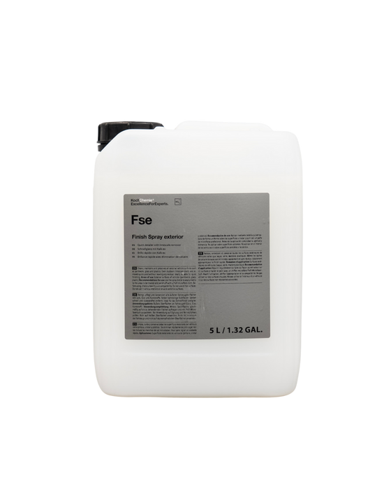 Koch Chemie FSE (Finish Spray Exterior) — quick detailer with limescale remover. Leaves a high-gloss, streak-free finish on paint, glass, and plastics. Shop now at Detailing Depot Canada.