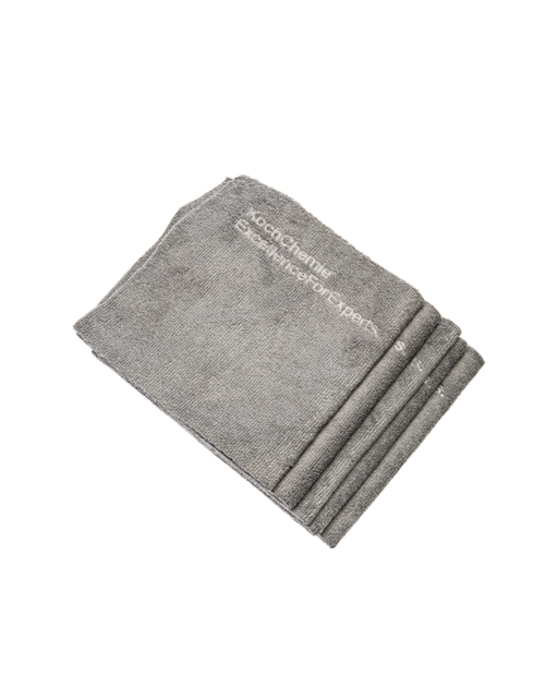 Koch Chemie Premium Gray Microfiber Towels (Pack of 5) — ultra-soft, lint-free, and durable. Ideal for polishing, buffing, and drying. Available now at Detailing Depot Canada.