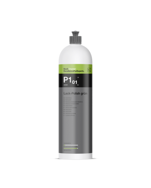 Koch Chemie P101 Lack-Polish Grün — a high-gloss polish that delivers outstanding depth and smoothness in one step. Ideal for paint correction before sealing. Now available in Canada at Detailing Depot.
