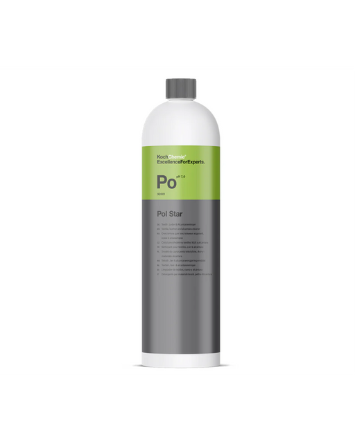 Koch Chemie Pol Star Po — 1L interior cleaner for leather, textiles, and Alcantara. Available now at Detailing Depot Canada.