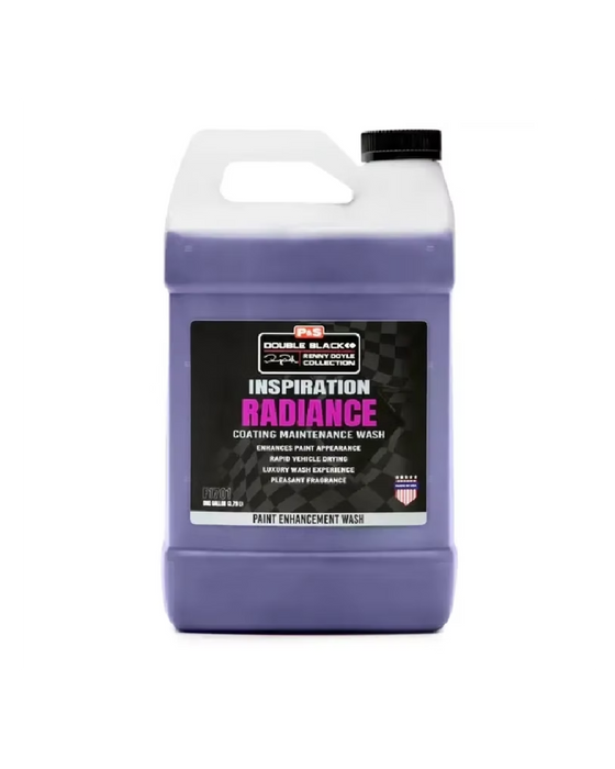 P&S Inspiration Radiance — luxury coating maintenance wash that enhances gloss, accelerates drying, and revitalizes ceramic protection. Available at Detailing Depot Canada.