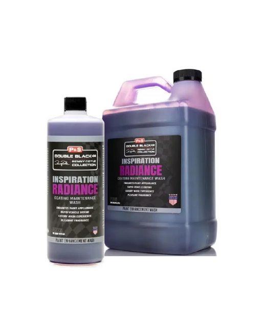 P&S Inspiration Radiance — luxury coating maintenance wash that enhances gloss, accelerates drying, and revitalizes ceramic protection. Available at Detailing Depot Canada.