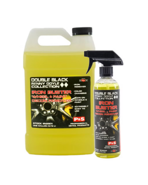 P&S Iron Buster — powerful iron and fallout remover for wheels and paint. Color-changing formula safely dissolves embedded contaminants. Available at Detailing Depot Canada.