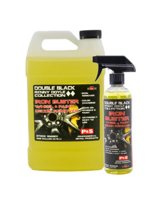 P&S Iron Buster — powerful iron and fallout remover for wheels and paint. Color-changing formula safely dissolves embedded contaminants. Available at Detailing Depot Canada.